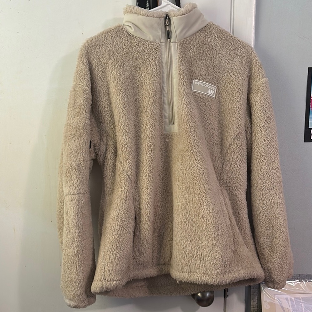 New Balance Beige Fleece Jacket